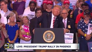 FULL RAW VIDEO: President Trump speaks at Phoenix Rally