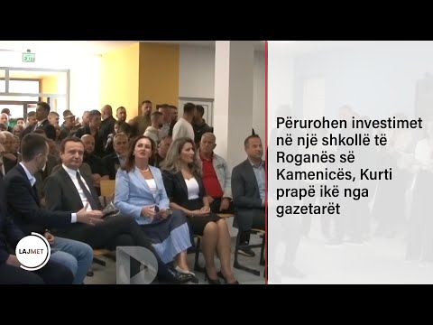 Përurohen investimet në një shkollë të Roganës së Kamenicës, Kurti prapë ikë nga gazetarët