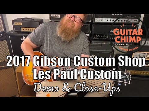 2017 Gibson Custom Shop Les Paul Custom F Figured Honey Burst