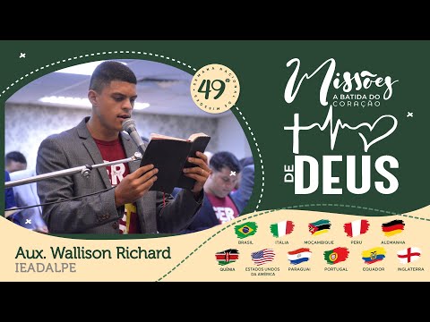 Aux. Wallison  Richard - 49ª Semana de Missões - Ieadalpe - 05/09/2023 (Terça)