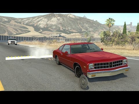 Spike Strip Crashes 67 (Police Takedowns) | BeamNG.drive