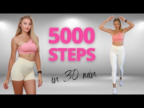 Fast 5000 Steps in 30 min | No Repeat Cardio Workout | Do It Twice and Get 10000 Steps!