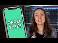 Stock Market Order Types Market Order Limit Order Stop Loss Stop Limit