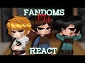 FANDOMS REACT TO EACH OTHER LOVIVES PT 1 MAZE RUNNER YANDERE SIM OSHI NO KO SPY X FAMILY
