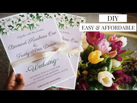 HOW TO CREATE AFFORDABLE WEDDING INVITATIONS | EASY...