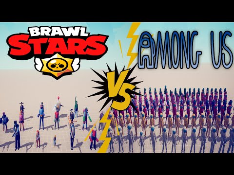 BRAWL STARS s vs AMONG US  ▶ TABS - Totally Accurate Battle Simulator