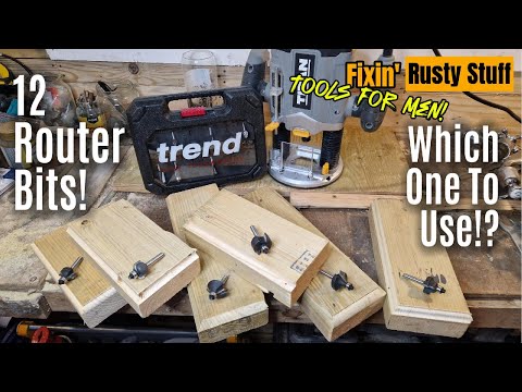 Router Bits for Beginners - Which One to Use?  Trend 12 Bit Comparison