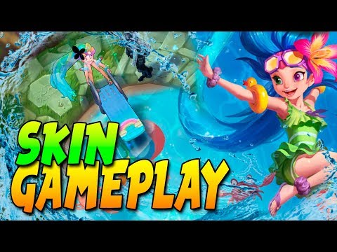 ¡¡NUEVA SKIN GAMEPLAY!! | Pool Party Skin 2018 | Zoe | LoL | SeVenJungle
