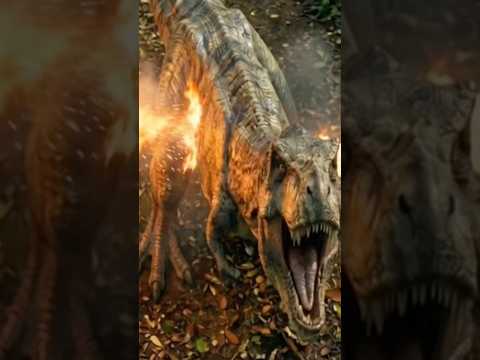 T-Rex DESTROYS Tanks! 😱 Dino vs Army #shorts #trex #dinosaur