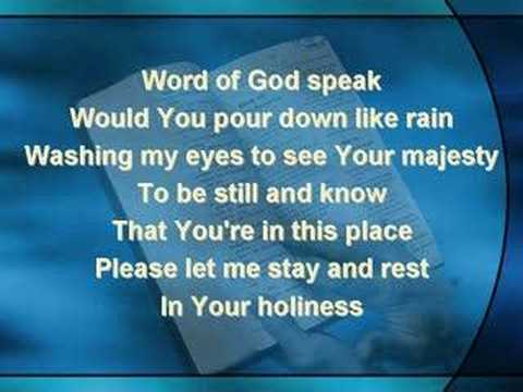 Word of God Speak (worship video w/ lyrics)