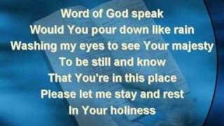 Word of God Speak (worship video w/ lyrics)