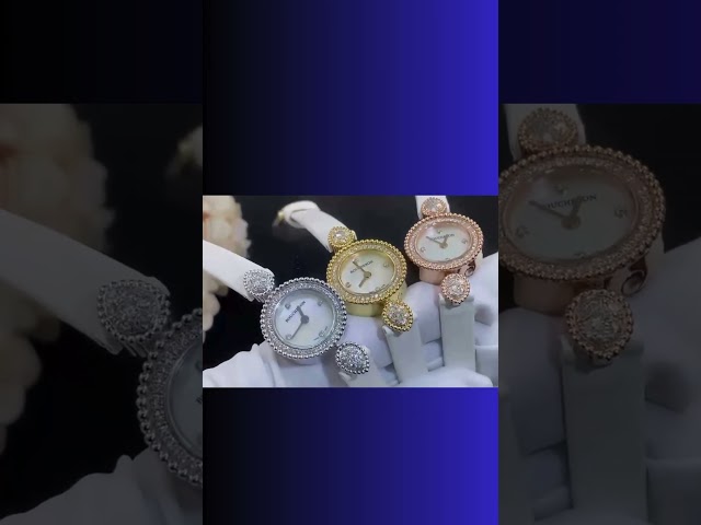 ساعة بوشرون ستيل مع الماس + 2 ستراب جلد العجل "ابي...