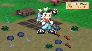 Spring Rainy Day | Harvest Moon Back to Nature Gameplay