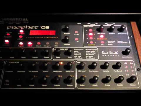Dave Smith Instruments Prophet 08 PE Desktop 8-Voice Desktop Synthesizer 2012 - 2016 - Black with Wood Sides image 7