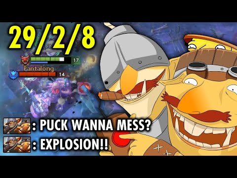 Instantly Disappear Puck!! Wanna Mess with Techies God?? Explosion!! |  Techies Official