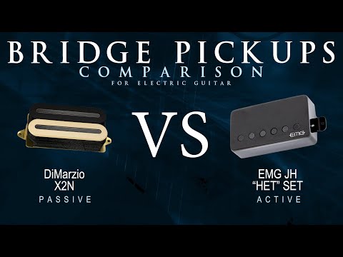 DiMarzio X2N vs EMG JH HET SET - Bridge Guitar Pickup Comparison Tone Demo