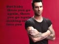 One More Night Lyrics Adam Levine 