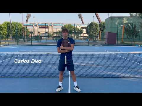 Carlos Diez - College tennis recruiting video Fall 2026