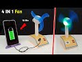 How To Make Rechargeable Table Fan From DC Motor At Home How To Make Power Bank Science Project