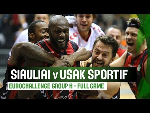 BC Siauliai (LTU) v Usak Sportif (TUR) – Full Game - Regular Season – 2014-15 EuroChallenge