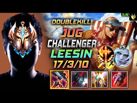 Challenger Lee Sin Jungle vs Viego - 챌린저 정글 리신 템트리 룬 선혈 정복자 リー・シン Ли Син 盲僧 李星 - LOL KR 11.16