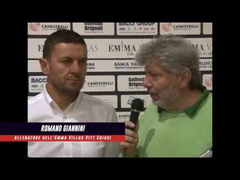 Intervista a Romano Giannini (25.10.2014 - Emma Villas Chiusi VS. Pall.Saronno)