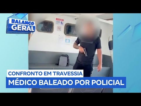 Man shot in the leg by military police officer during boat crossing.