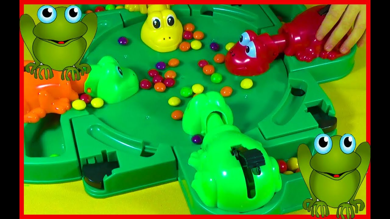 Hungry Frogs Family game to play at home - Funny activities for children