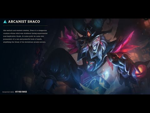 ARCANIST SHACO SKIN SPOTLIGHT LIGHT BLUE CHROMA-06-16-2024