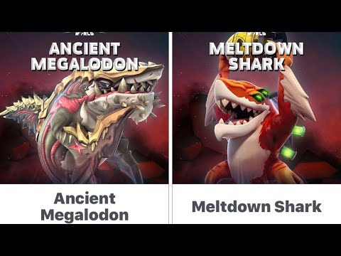 New Ancient Megalodon vs Meltdown Shark ! - Hungry Shark World