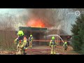 Rook en asbest bij grote brand in Doorwerth