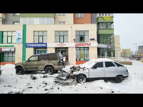 Погоня за пьяным с погромом на парковке. Real Video