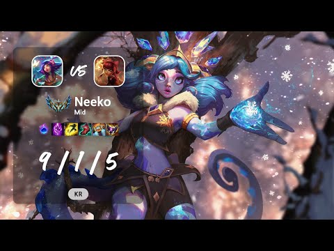 Neeko Mid vs Annie - KR Challenger Patch 13.11