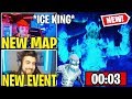 Ninja & Streamers React to NEW *ICE STORM* Live Event and ZOMBIES Coming Back!! (New Map)