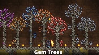 GEMTREES and GEMCORNS In Terraria Journey's End