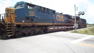 preview picture of video 'CSX Tropicana Juice Train Passing Through Hwy 39 & Knights Griffin Rd Plant City,Fl'