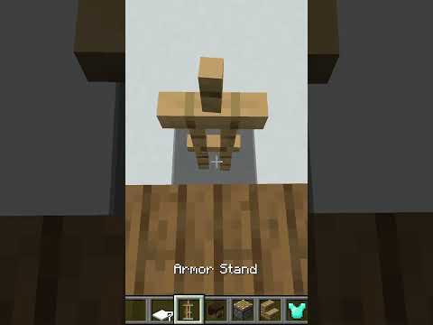 Sitting Minecraft Armor Stand (Minecraft Tutorial) #shorts