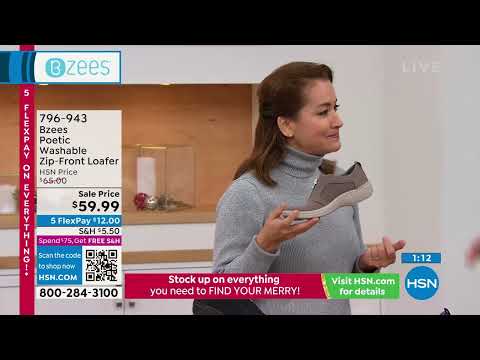 Bzees Poetic Machine Washable ZipFront Loafer