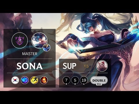 Sona Support vs Rakan - KR Master Patch 9.12