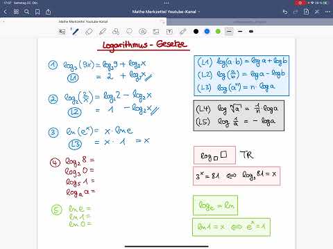 Logarithmus Gesetze, Übersicht zu den Logarithmen, Beispiele, einfache Erklärung