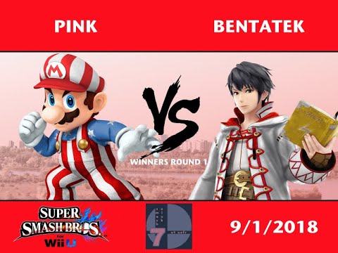 YQR#7 Smash 4 Singles - pink (Mario, Diddy Kong) vs Bentatek (Robin)