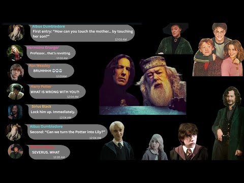 Snape vs Dumbledore’s Dark Search History (Part 1) | Harry Potter Group Chat #harrypotter #hogwarts 