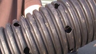 FRENCH DRAIN, HOLES POINT DOWN - Here's Why