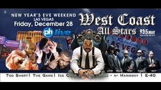 ICE CUBE,BONE THUGS,THE GAME,TOO SHORT & E-40 NEW YEARS SHOW 2013
