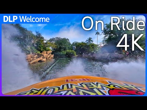[4K] Jurassic Park - River Adventure - On Ride - Universal Orlando Resort - Islands of Adventure