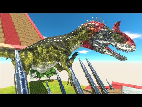 Jump units on many spikes - Animal Revolt Battle Simulator