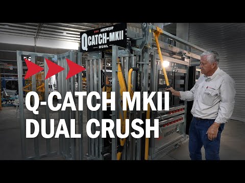 Q-Catch MkII Dual Cattle Crush Nearside Galvanised