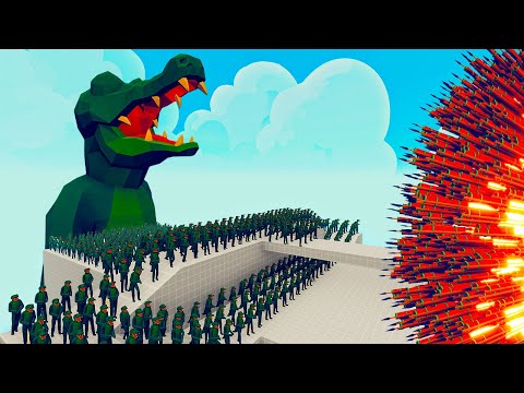 100x CROCODILE + 1x GIANT vs 3x EVERY GOD   Totally Accurate Battle Simulator TABS
