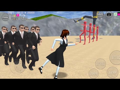 RINA TAMAKI HOW TO PLAY BOSS YAKUZA HIMAWARI ATTACK & TRAP ALL SHECKERS | SAKURA SCHOOL SIMULATOR