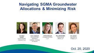 Navigating SGMA Groundwater Allocations & Minimizing Legal Risk